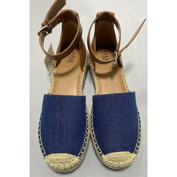 a.n.a Shoes - a.n.a Carrie Denim Blue Sandal Women Dress Shoe Sz 9M Espadrille Comfort Design